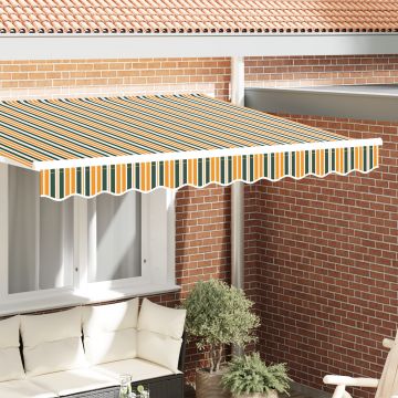 Gossi draperie pentru 3.5 m cadru verde si galben 3.3 x 0.2 m