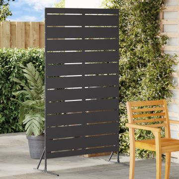 Gossi ecran de intimitate 180 cm otel negru