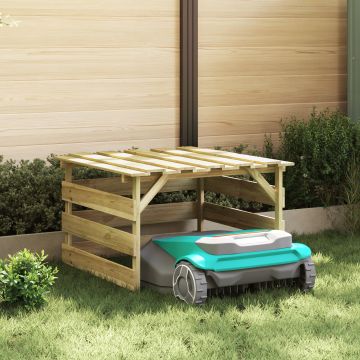 Gossi garaj pentru tractoare robotizate lemn impregnat de pin