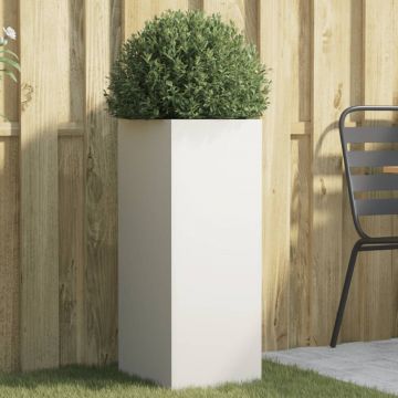 Gossi jardiniera, alb, 32x29x75 cm, otel