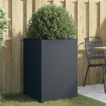 Gossi jardiniera, antracit, 52x48x75 cm, otel laminat la rece