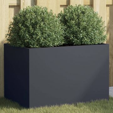 Gossi jardiniera, antracit, 62x40x39 cm, otel laminat la rece