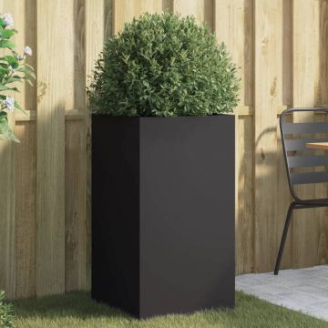 Gossi jardiniera, negru, 42x38x75 cm, otel