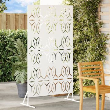 Gossi panou metalic alb metal mare insertii decorative