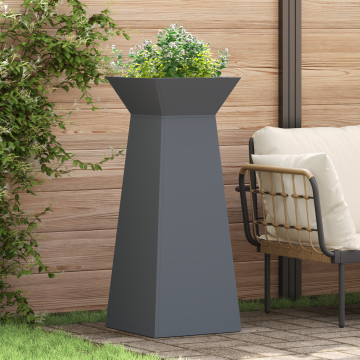 Gossi suport pentru plante antracit plastic 40 x 40 x 101 cm