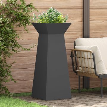 Gossi suport pentru plante negru metal 40 x 40 x 101 cm