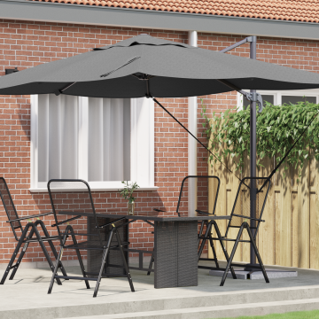 Gossi umbra cantilever antracit poliester, otel vopsit cu pulbere mare