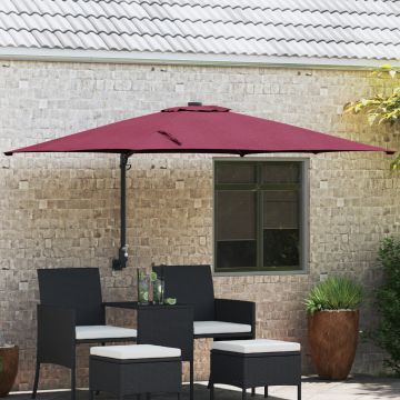 Gossi umbrela de terasa rosu bordeaux tesatura din poliester mare