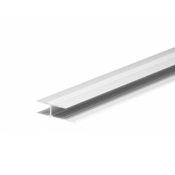 Profil de trecere fara diferenta denivel, aluminiu, prindere cu adeziv, argintiu, 90 cm
