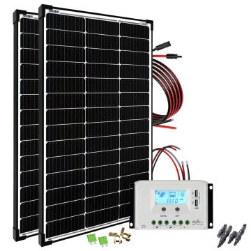 Sistem fotovoltaic off-grid 200W 12 24V basicPremium-L
