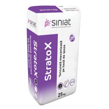Tencuiala mecanizata pe baza de ipsos Adera Strato, pentru interior, 25 kg