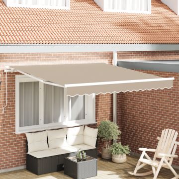 Gossi marchiza manuala retractabila bej 300x250 cm, Gossi material de inlocuire pentru marchiza 3x2.5 m bej
