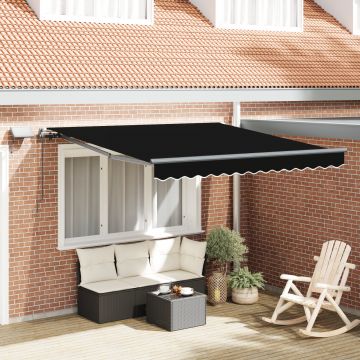 Gossi marchiza manuala retractabila cu led neagra 300x250 cm, Gossi material de inlocuire pentru marchiza 3x2.5 m cadru negru
