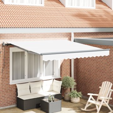 Gossi marchiza retractabila automata alb 300x250 cm, Gossi material de inlocuire pentru marchiza 3x2.5 m alb