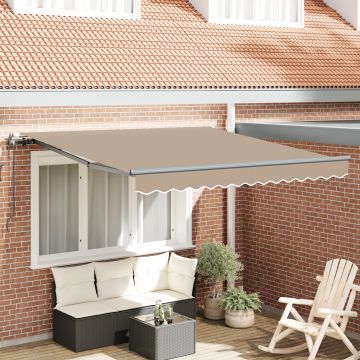 Gossi marchiza retractabila automata bej 350x250 cm, fabrica de inlocuire pentru marchiza Gossi 3.5x2.5 m bej