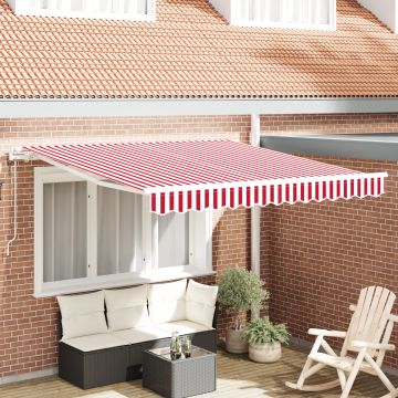 Gossi marchiza retractabila automata cu dungi rosii si albe 350x250 cm