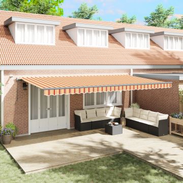Gossi marchiza retractabila automata cu led galben si portocaliu 600x300 cm