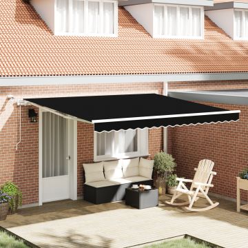 Gossi marchiza retractabila automata cu led neagra 400x350 cm, Gossi material de inlocuire pentru marchiza 4x3,5 m cadru negru