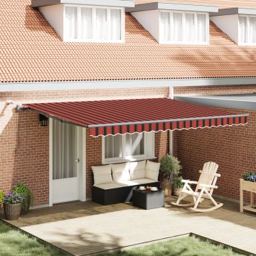 Gossi marchiza retractabila automata cu led portocalie si maro 450x350 cm