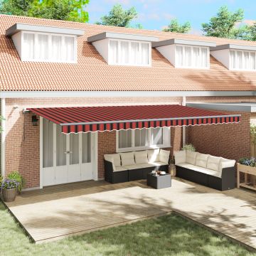 Gossi marchiza retractabila automata cu led portocalie si maro 600x300 cm