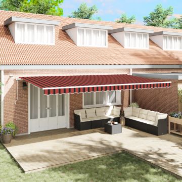 Gossi marchiza retractabila automata cu led portocalie si maro 600x350 cm