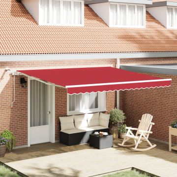 Gossi marchiza retractabila automata cu led rosie 400x350 cm, Gossi material de inlocuire pentru marchiza de 4x3.5 m rosie