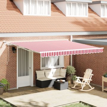 Gossi marchiza retractabila automata cu led rosie si alba 400x350 cm