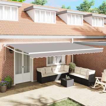 Gossi marchiza retractabila automata gri 500x300 cm, Gossi material de schimb pentru marchiza 5x3 m gri