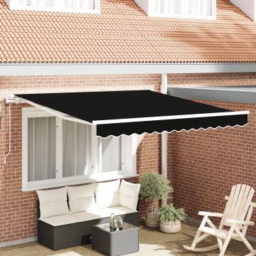 Gossi marchiza retractabila automata neagra 350x250 cm, Gossi material de inlocuire pentru marchiza de 3,5x2,5 m cadru negru