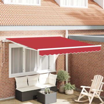 Gossi marchiza retractabila automata rosie 350x250 cm, Gossi material de inlocuire pentru marchiza de 3,5x2,5 m cadru rosu