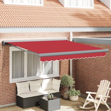 Gossi marchiza retractabila automata rosie 350x250 cm, Gossi material pentru inlocuirea marchizei pentru cadru de 3.5x2.5 m rosu
