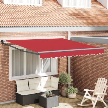 Gossi marchiza retractabila automata rosie 350x250 cm, material de schimb pentru marchiza Gossi pentru cadru de 3.5x2.5 m rosu