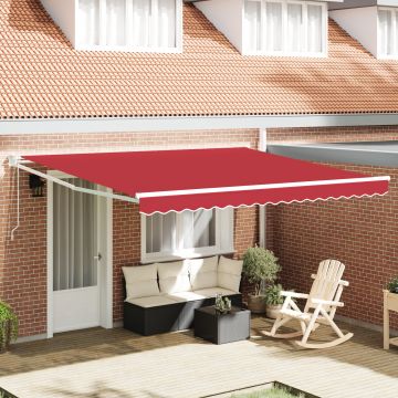 Gossi marchiza retractabila automata rosie 400x300 cm, Gossi material de inlocuire pentru marchiza de 4x3 m rosu