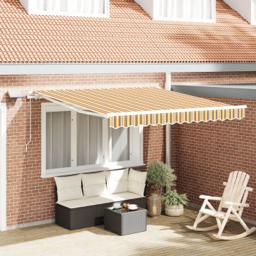Gossi marchiza retractabila manuala cu dungi led multicolore 350x250 cm