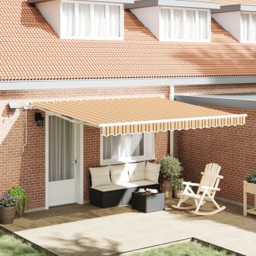 Gossi marchiza retractabila manuala cu dungi led multicolore 400x350 cm