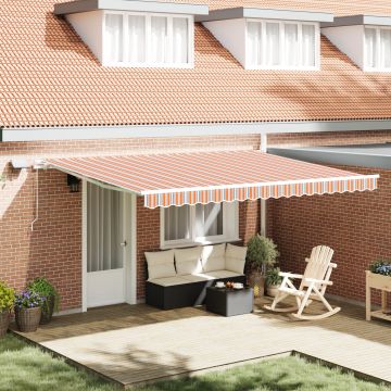 Gossi marchiza retractabila manuala cu dungi multicolore led 450x350 cm