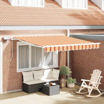 Gossi marchiza retractabila manuala cu led galben si portocaliu 350x250 cm