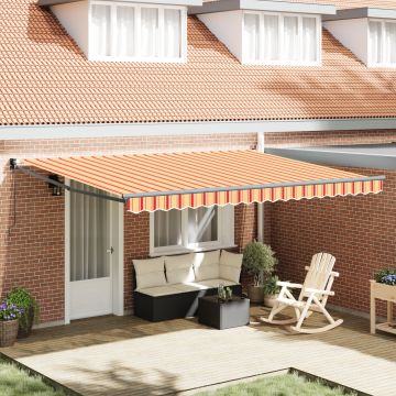 Gossi marchiza retractabila manuala galbena si portocalie 450x300 cm