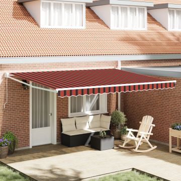 Gossi marchiza retractabila manuala in portocaliu si maro, 450x300 cm