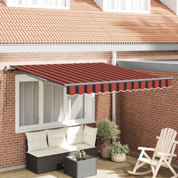 Gossi marchiza retractabila manuala portocalie si maro, 300x250 cm