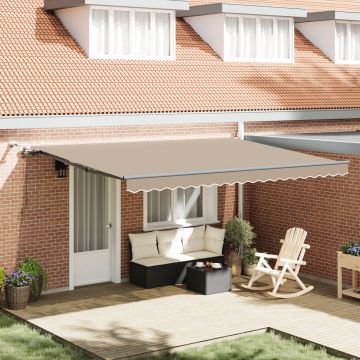 Gossi marciza automata retractabila cu led bej 450x300 cm, Gossi material de inlocuire pentru marciza 4,5x3 m bej