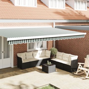 Gossi marciza pentru cadru de 5 m verde si alb 4.8x0.2 m