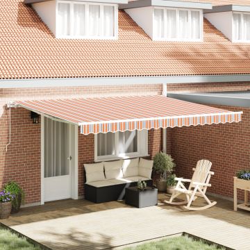 Gossi marquee retractabil automat cu dungi multicolore 450x300 cm