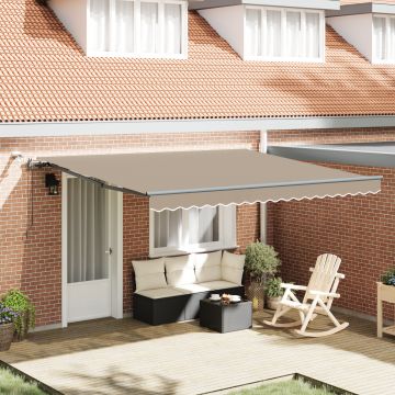 Gossi marquise retractabila automata cu led bej 400x300 cm, Gossi material pentru inlocuirea marquises-ului pentru cadru de 4x3 m bej