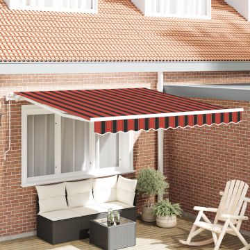 Gossi marquise retractabila automata portocalie si maro 300x250 cm