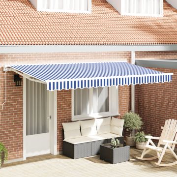 Gossi material de schimb pentru marchiza de 4x2 m albastru si alb