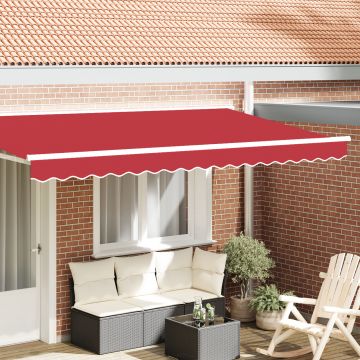Gossi valanta de awning pentru cadru de 4 m rosie 3.8x0.2 m
