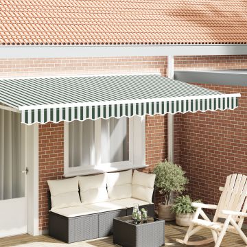 Gossi valanta de copertina pentru cadru de 4 m, verde si alb, 3.8x0.2 m