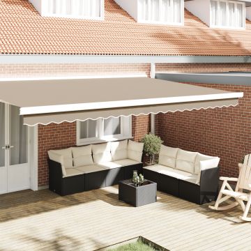 Gossi valanta pentru pergole pentru cadru de 5 m bej 4.8x0.2 m
