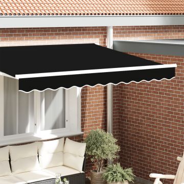 Gossi volan marchiza pentru cadru de 3,5 m negru 3,3x0,2 m